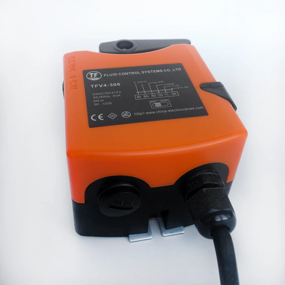 TFV4 306 AC/DC24V 0 10V/4 20mA пропорциональный привод клапана модулирующий смешивающего