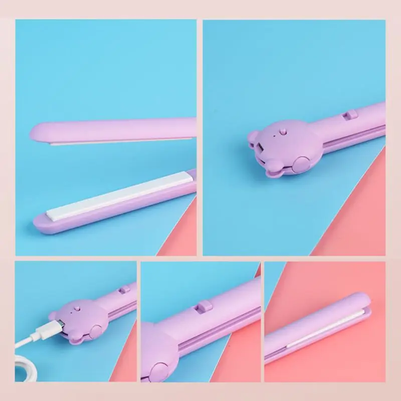 Профессиональный Выпрямитель для волос портативный беспроводной USB мини