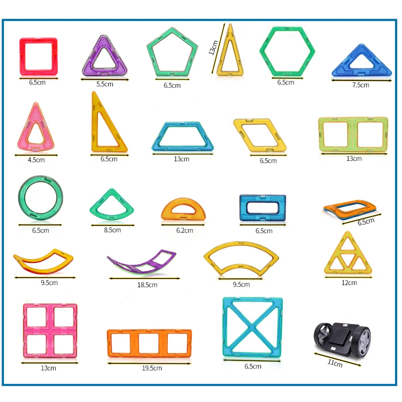 Большой магнитный здания конструктор Сделай Сам 1 шт. детали для одного кирпича