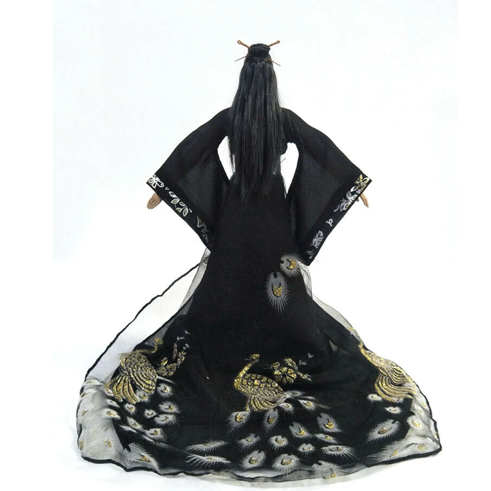 

IN STOCK 1/6 Female Black Ancient Style Dress Han Clothes Fit 12'' PH TBL UD Figure Body