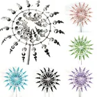 Цветная уникальная и магнитная металлическая ветряная мельница на солнечной батарее, вращающаяся кинетическая металлическая ветряная мельница, декоративные стойки для лужайки и сада