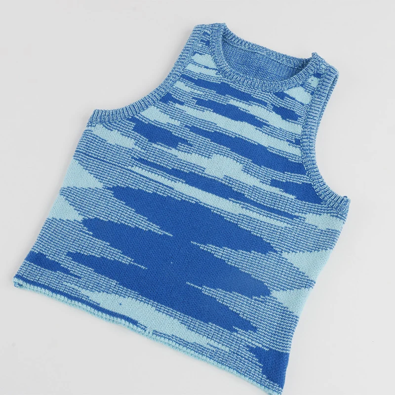 

Tops for Women Korean Tank Top Blue Red Green Women Gothic Sexy Streetwear O Neck 2021 Knitted Sleeveless Basic Off Shoulder