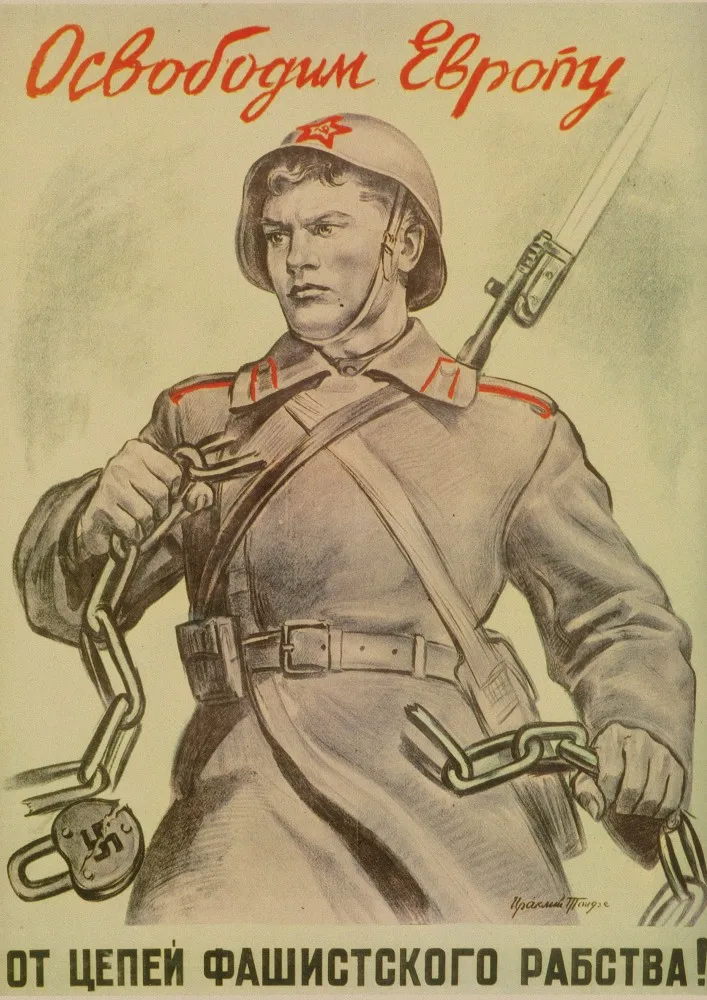 Советское ретро-украшение плаката, Вторая мировая война, классический красный революционный плакат - Цвет: 27