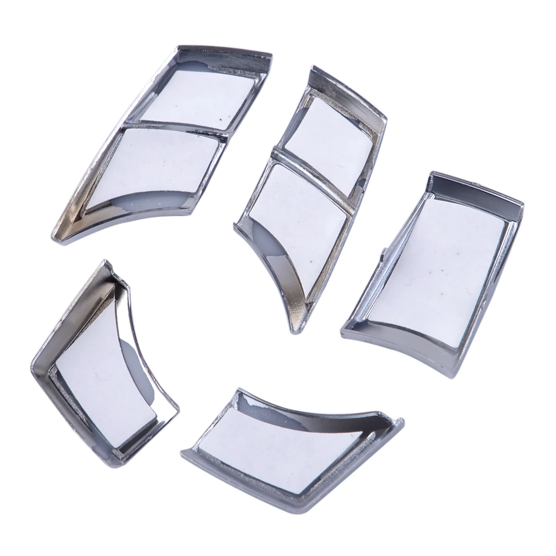 

beler Silver 5Pcs ABS IDrive Multi Media 7 Buttons Cover Trim Decal Fit for BMW 2 3 4 5 6 X5 X6 IDrive i3 Z4 M