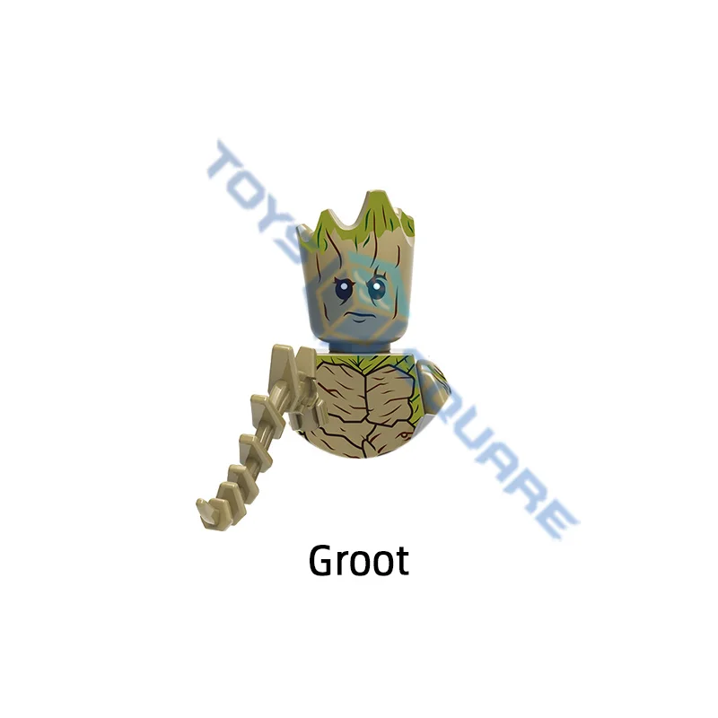 The Pepper Groot Spider Iron Ayo Okoye War Supergiant Machine Man модель строительных блоков кубики MOC набор