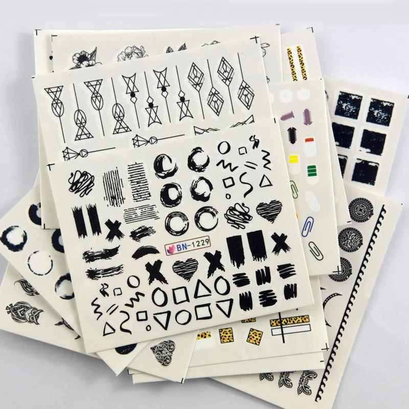 12 шт. наклейки для ногтей в виде сердца|Стикеры и наклейки| |