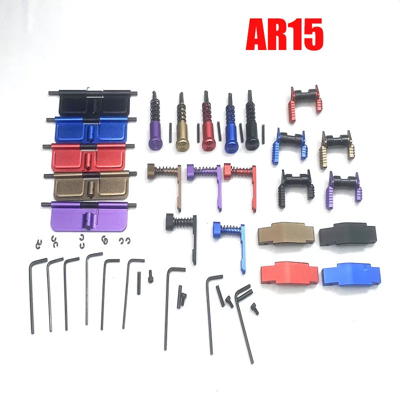 

AR-15 Dust Cover Assembly Safety Selector Bolt Catch M4 Switch For Airsoft Tactical Hunting Accessories Color Set Combination