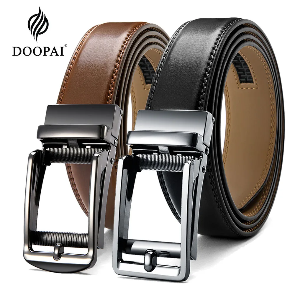 DOOPAI бизнес класса люкс натуральная кожа мужские ремни джинсовые лямки