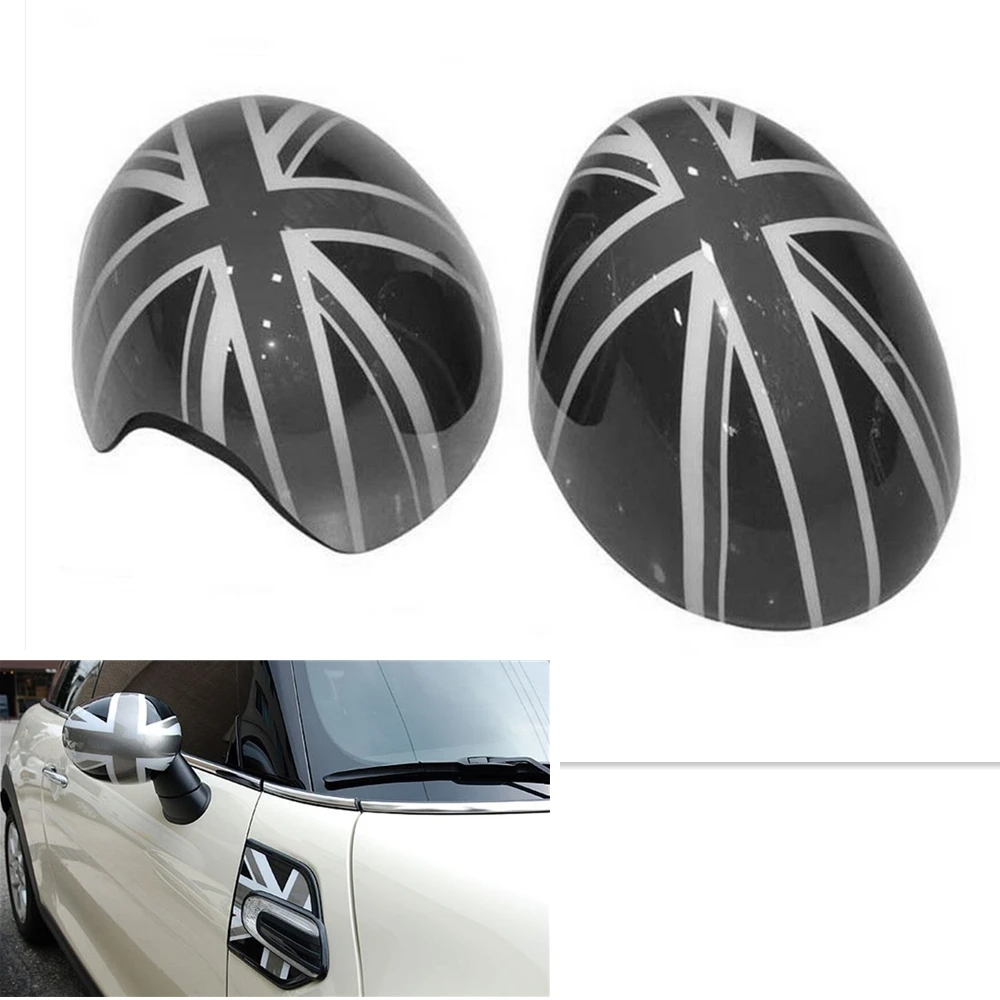 

Крышка зеркала для MINI Cooper F54 F55 F56 F57 F60 2014-2019, стильная серая крышка для наружных дверей заднего вида без отверстия для освещения