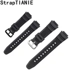 Резиновый ремешок, подходящий для Casio AE-1000w SGW-400HSGW-300H, черный силиконовый ремешок для часов, пряжка, ремешок для часов, браслет на запястье