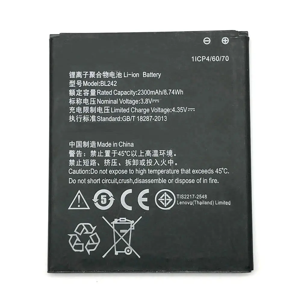 Аккумулятор BL 242 BL242 для телефона lenovo K3 аккумулятор A6000 A3860 A3580 A3900 A6010 Plus
