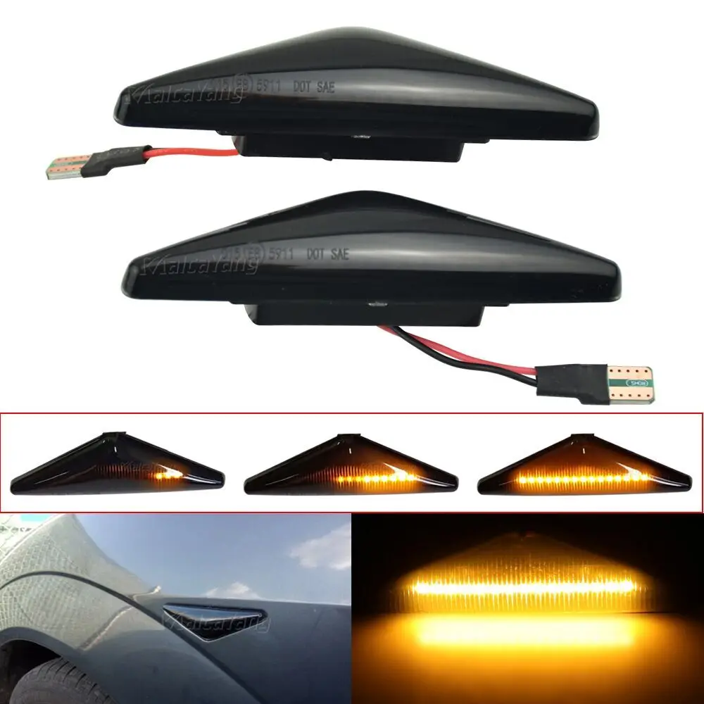 

1Pair Turn Signal Side Marker Light For Ford Mondeo MK3 2000-2007 Focus MK1 1998-2004 LED Dynamic Sequential Light