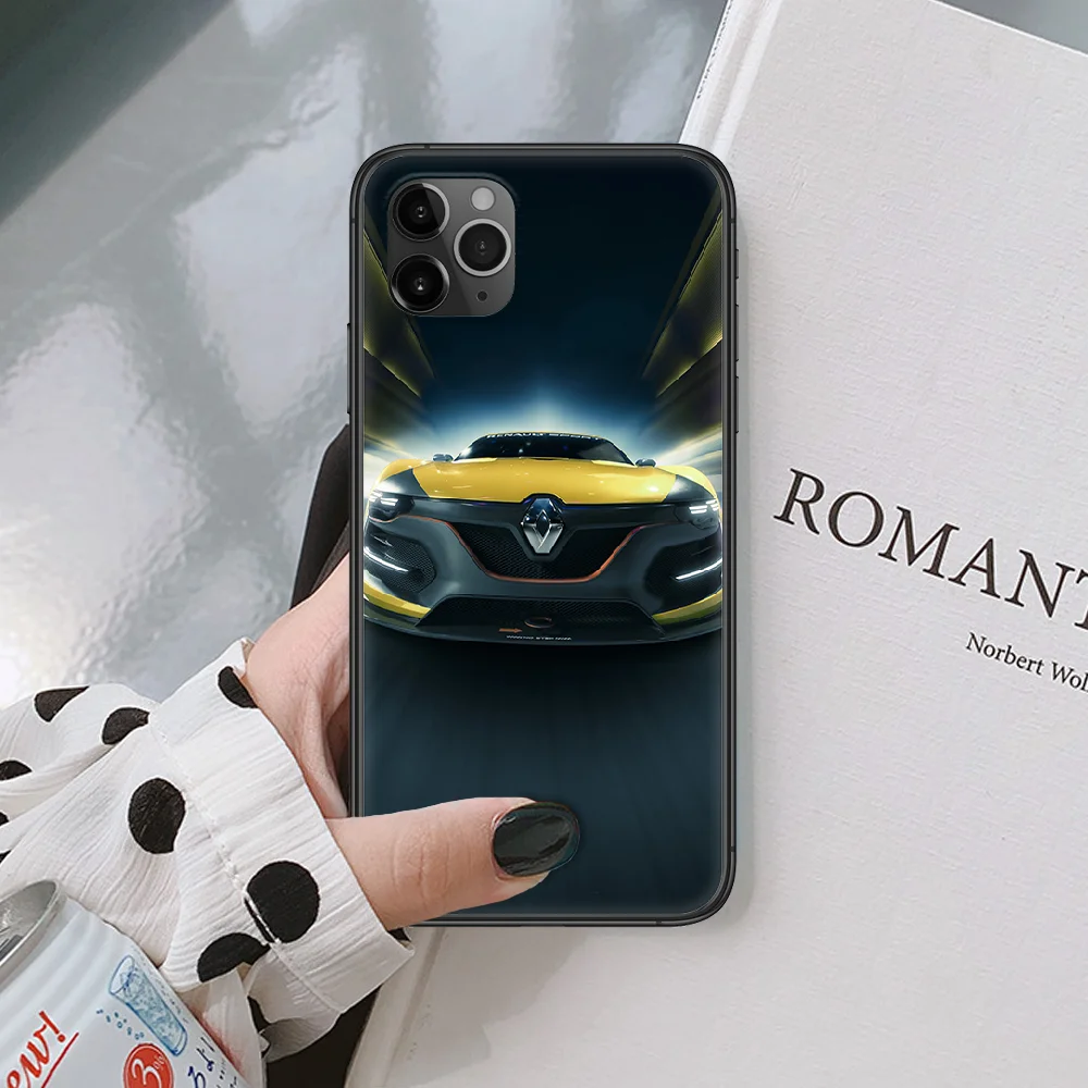 

Renault S.A Sport Car Phone Case For IPhone 4 4s 5 5S SE 5C 6 6S 7 8 Plus X XS XR 11 12 Mini Pro Max 2020 black Etui Silicone