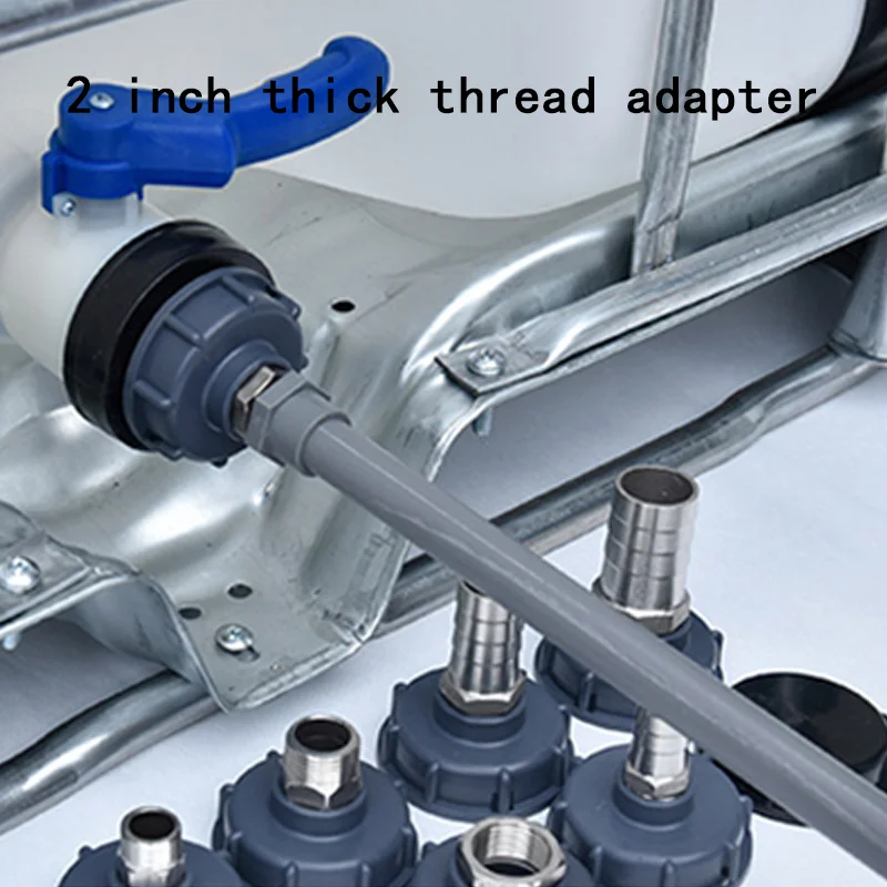 Трубный фитинг соединительный с клапаном Ton Barrel, адаптер для проволоки толщиной 2 ", диаметр резьбы 60 мм, 1 шт.