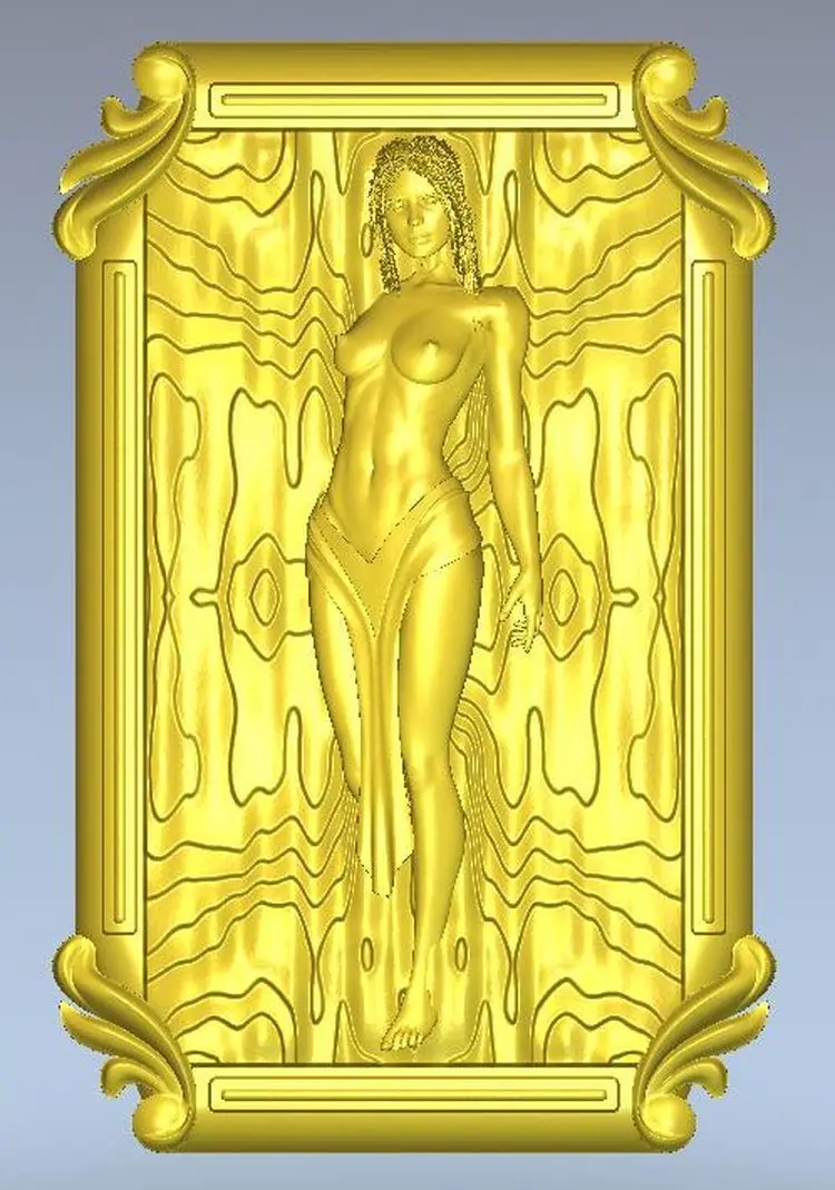 

3d model relief for cnc in STL file format Nude_100