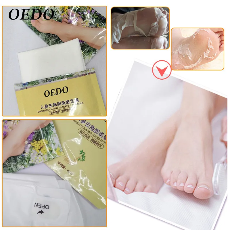 Уход за кожей женьшень отшелушивающая мягкая маска для ног Имбирная Лаванда