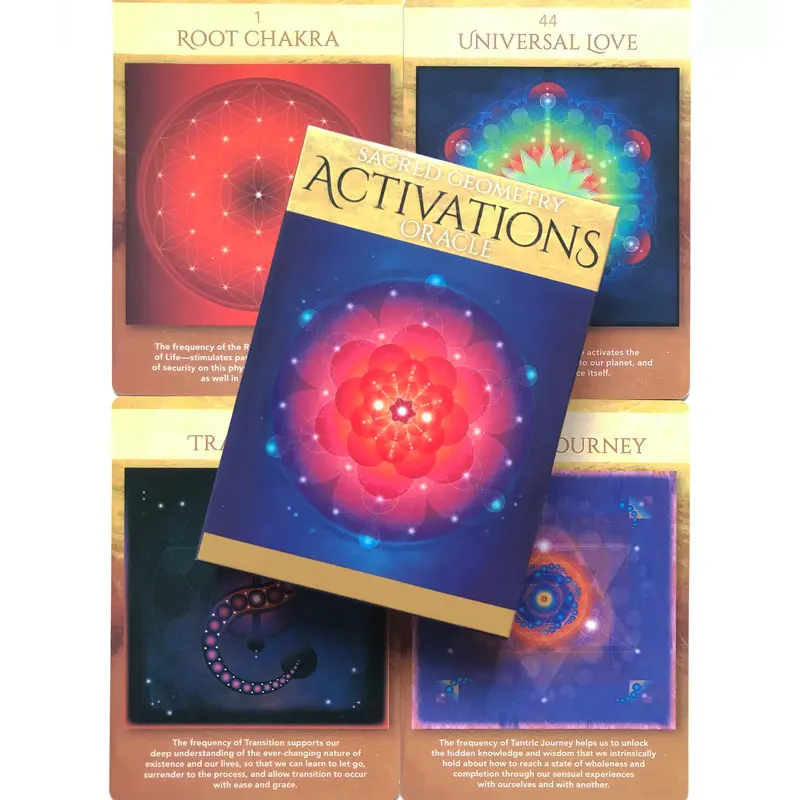 

Sacred geometry activates Tarot Oracle Family Board Game Guide fortune telling Poker