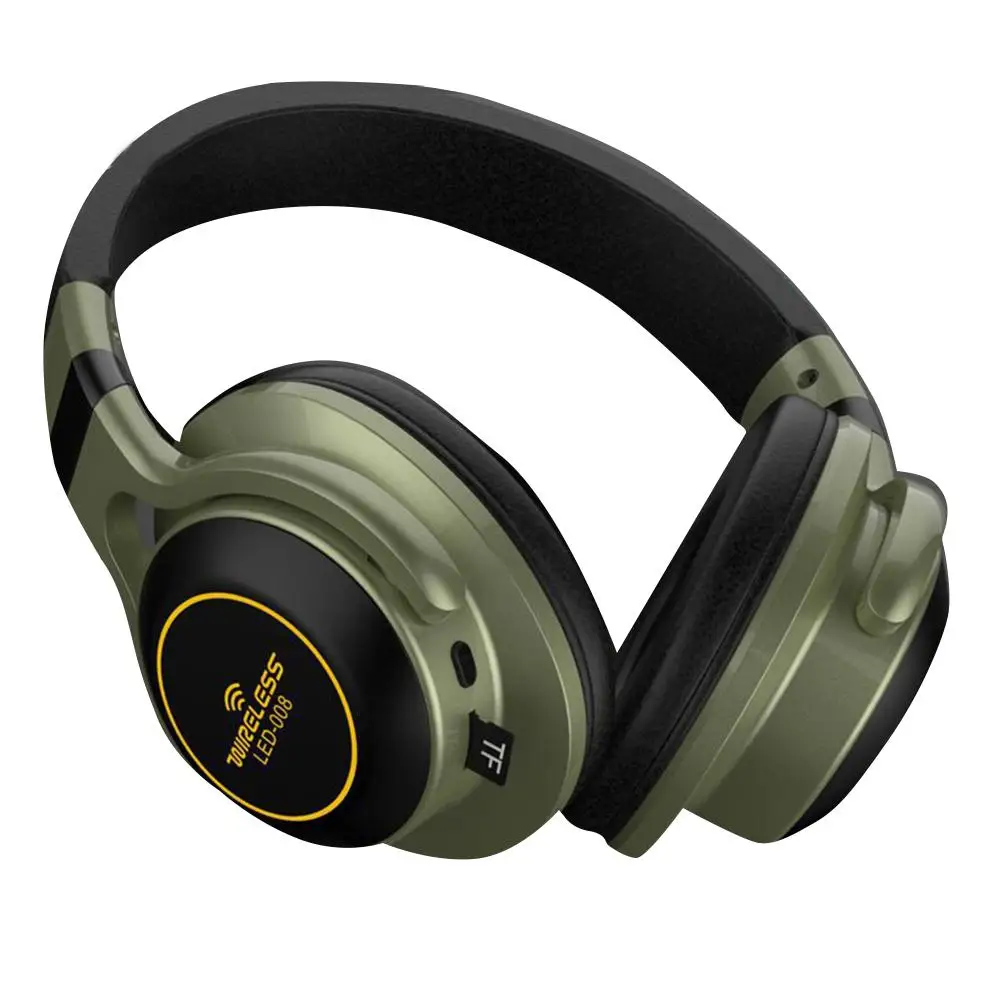 Беспроводные спортивные наушники Bluetooth 5 0 со светодиодсветодиодный