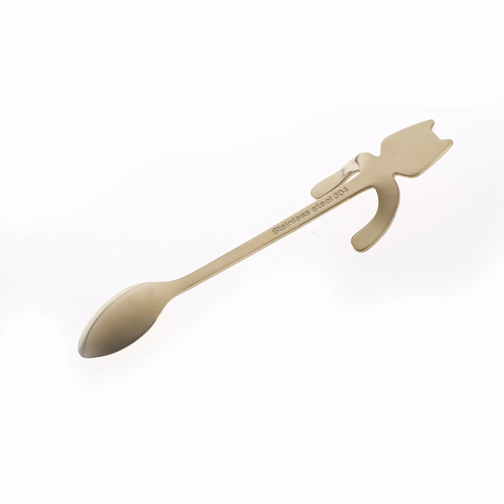 1 шт. нержавеющая сталь кошка кофейная ложка десертная ледяная конфеты кухонная