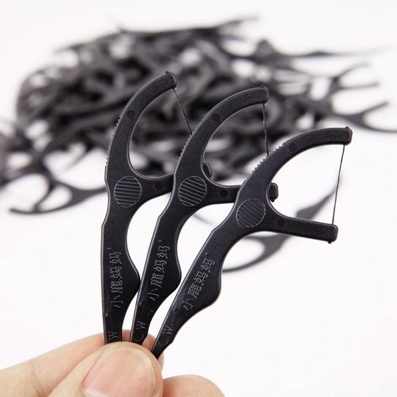 Зубная нить ЗУБ ВЫБОР межзубная щетка черные зубы чистая зубочистка и зубная с