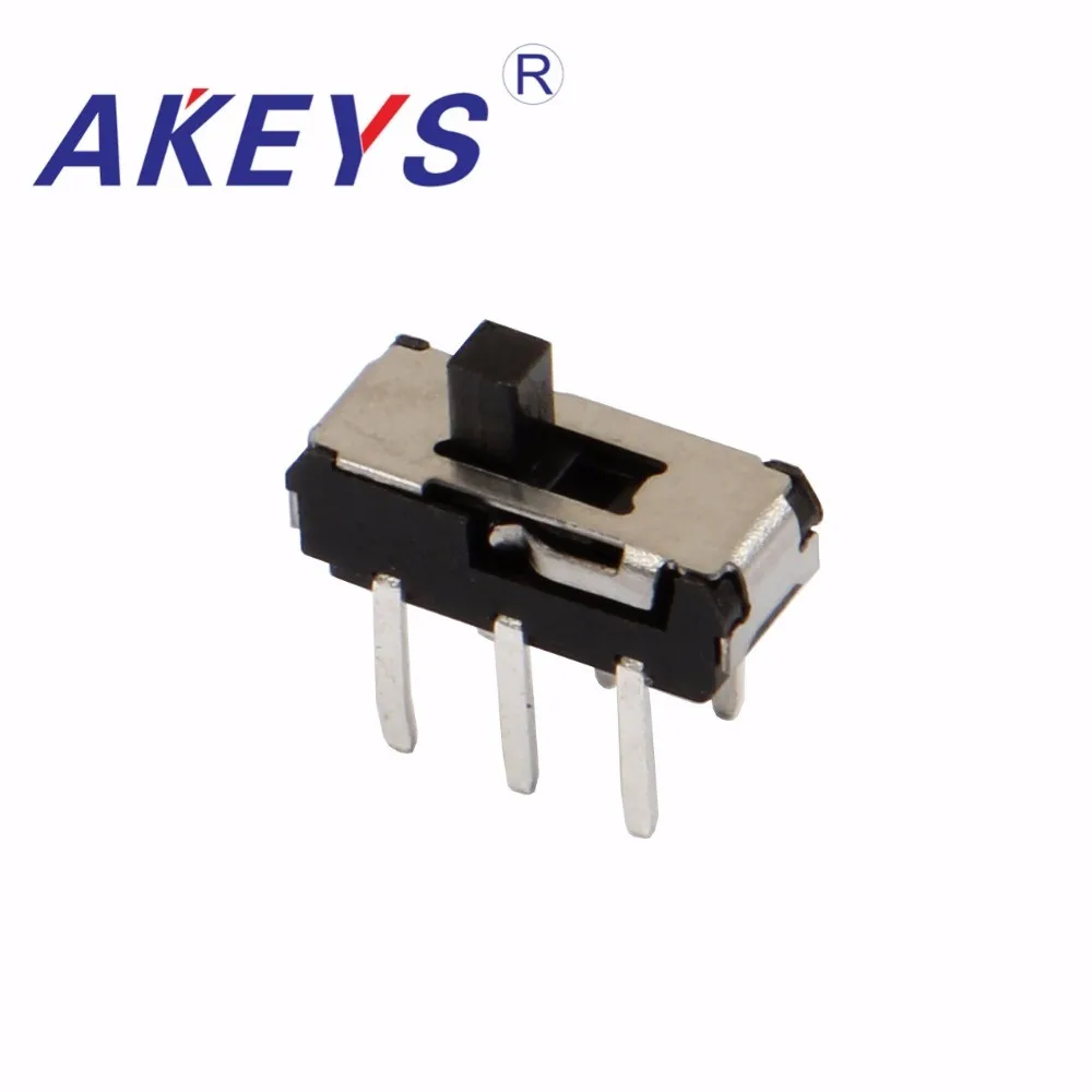 10 шт. MSS-22D18 мини-скользящий переключатель 2P2T DIP 6 pin 2 положения мини-тумблеры микро Скользящие переключатели черный