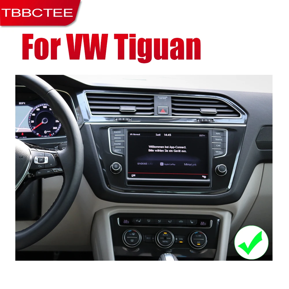 Автомобильная мультимедийная система TBBCTEE 2 Din Android для Volkswagen VW Tiguan 2016 ~ 2019