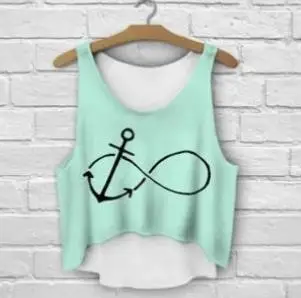 

ZHBSLWT разноцветные футболки с 3D принтом женские майки и топы с принтом жилет без рукавов девушки летние короткие укороченные топы Асимметричные