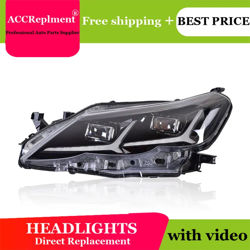 

Car Styling For Mark X Reiz led headlights 2010-2013 Led head lamp ALL LED fog lights Daytime Running Lights
