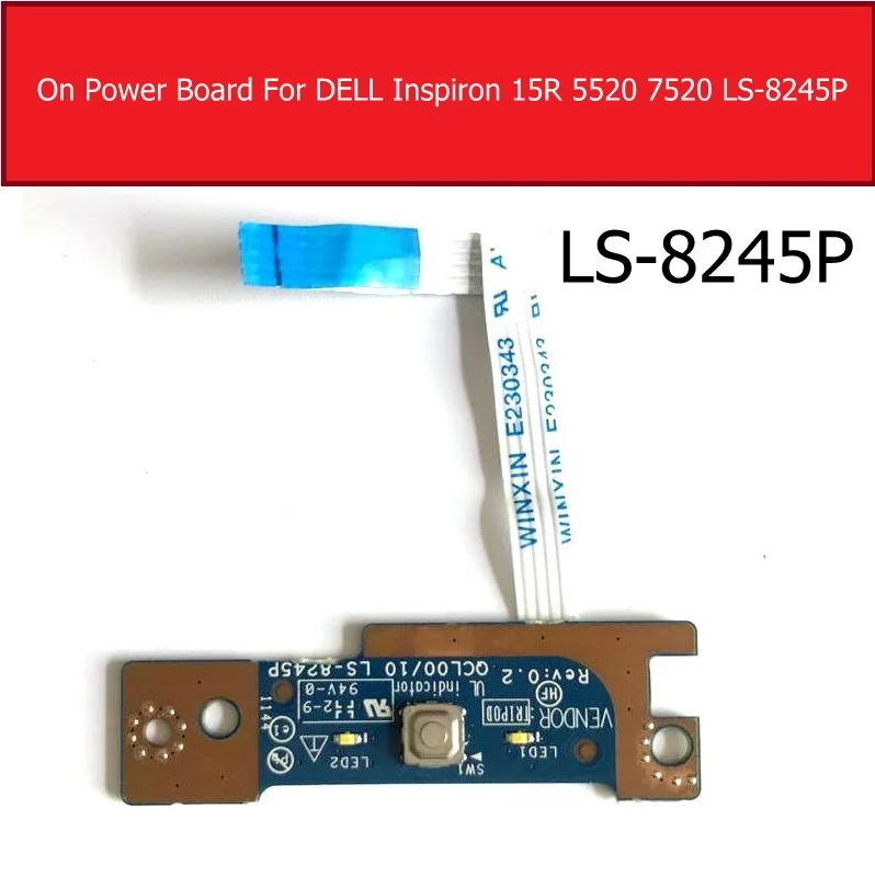 Оригинальная плата включения/выключения питания для DELL Inspiron 15R 5520 7520 кнопки с