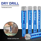 Сухое сверло с алмазным покрытием и паяным покрытием для керамической плитки, фарфора, детской конструкции, 5 мм, 6 мм, 8 мм, 10 мм, 12 мм, 14 мм, 16 мм