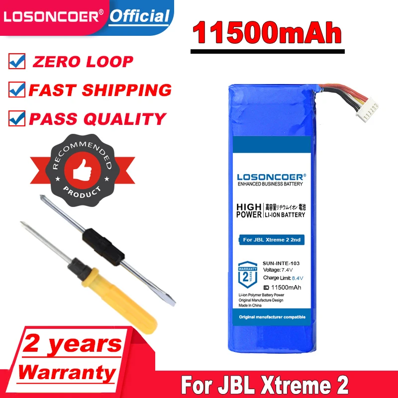 Аккумуляторная батарея 11500 мА · ч SUN INTE 103 2INR19/66 2 ID1019 для JBL Xtreme 2nd Player 3 аккумулятор