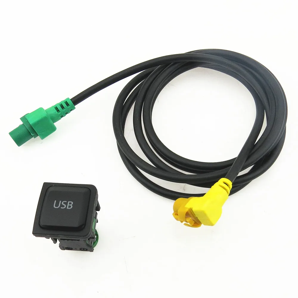 

SCJYRXS KD035726A RCD510 USB Cable Switch Socket Connector Surface Plug For MK5 MK6 Passat B6 B7 Golf Tiguan Touran Beetle