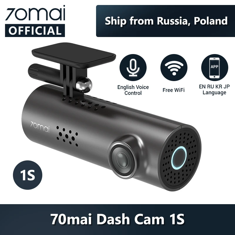 Английское Голосовое управление 70mai Автомобильный dvr Cam 1S 1080HD 70mai cam ночного видения 70Mai Dash Cam 1S рекордер WiFi 70 mai Dash Cam 1S