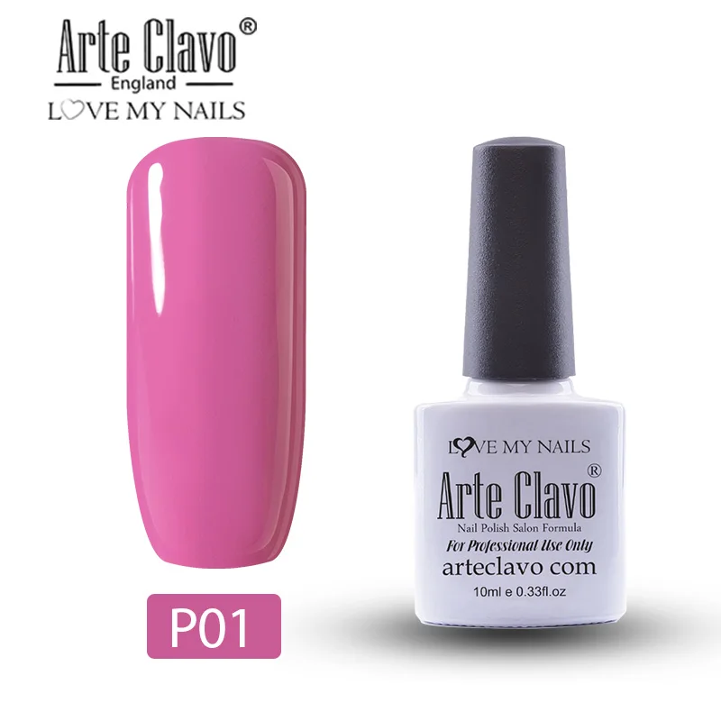 P01 Arte Clavo 10 мл Гель-лак для ногтей Гель-лак краска Lasting Hybrid Nails художественный Гель-лак для ногтей для маникюра Гель-лак праймер верхнее покрытие - Цвет: P01