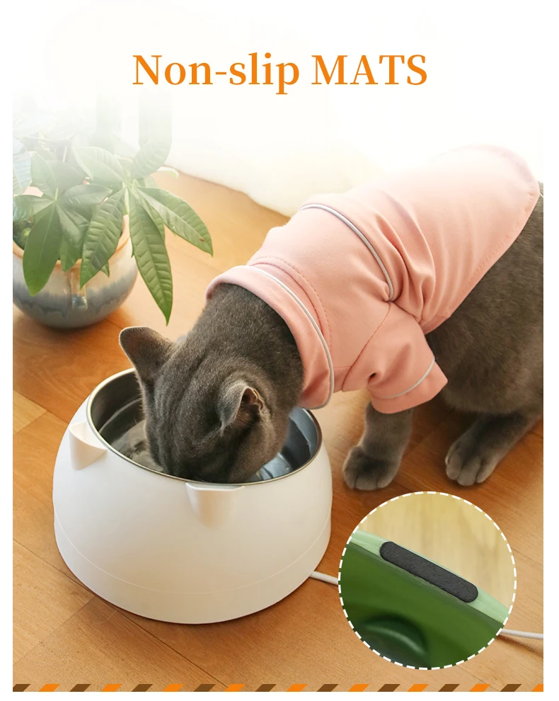 Миски для собак и кошек на 15 градусов милые чаши из нержавеющей стали кормления