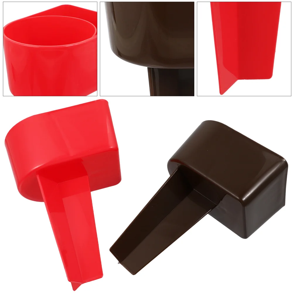 

2 Pcs Lightweight Beach Cup Holders Portable Phone Storage Holders (Red Coffee)