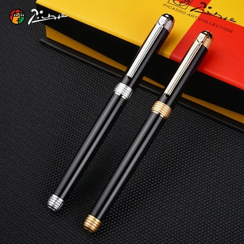 Женская чернильная ручка Picasso 909 Золотая перьевая с временем и космосом pimio| |