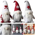 Рождественские гномы, плюшевые искусственные рождественские гонки, карликовые украшения для рождественской елки, рождественские украшения, новый год 2022