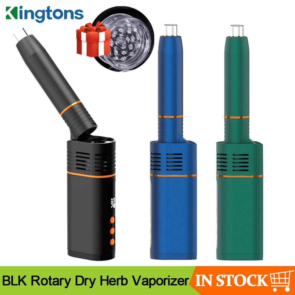 Оригинальный сухой вапоризатор для травы Kingtons BLK роторный Vape набор 1800mAh батарея