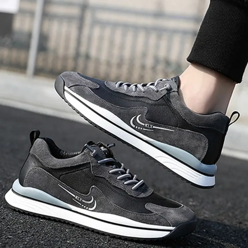 

2022 Spring And Autumn Men's Shoes Casual Shoes Lightweight Breathable Running Shoes Korea Lace-up Shoes Fashion Running Shoes