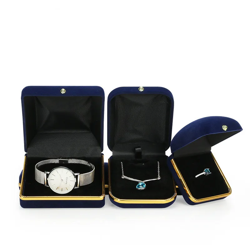 Новый органайзер для ожерелья часы рабочая коробка держатель колец Бархатные