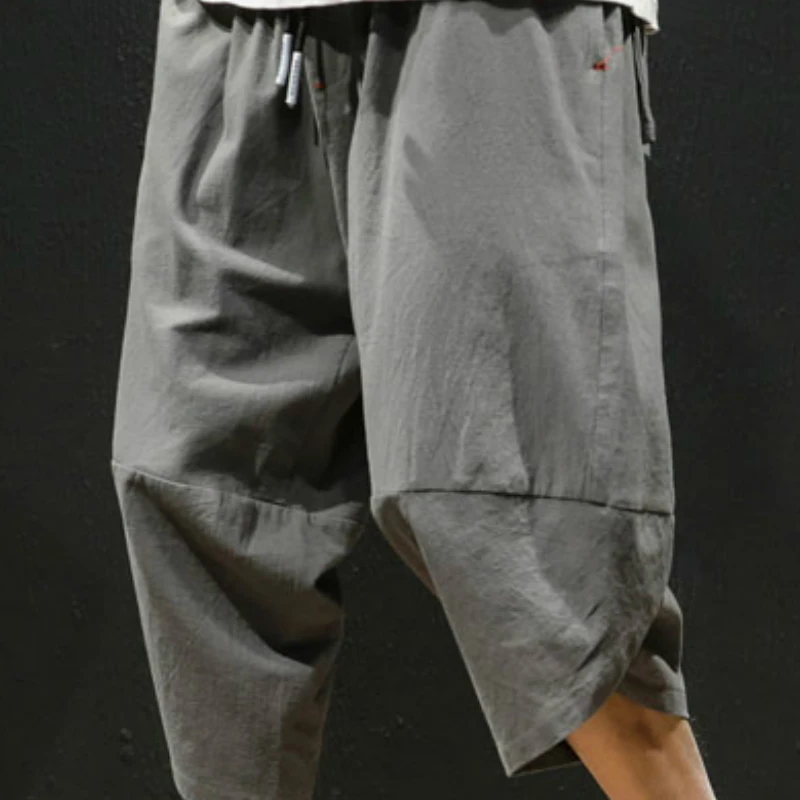 Повседневные штаны шаровары для мужчин Jogger укороченные фитнеса Мужские Harajuku