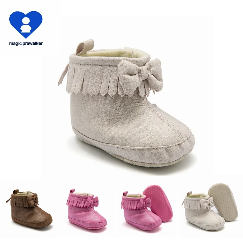 

SanSheng Wholesale the latest winter baby girl newborn baby boots warm anti slip soft bottom walking shoes snow boots