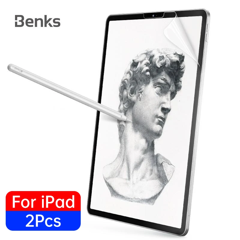 

Benks 2Pcs Matte Paper-Feel Screen Protector For Apple iPad Mini 6 11 12.9 2021 2020 2018 9.7 10.2 10.5 Air 4 10.9 Inch PET Film