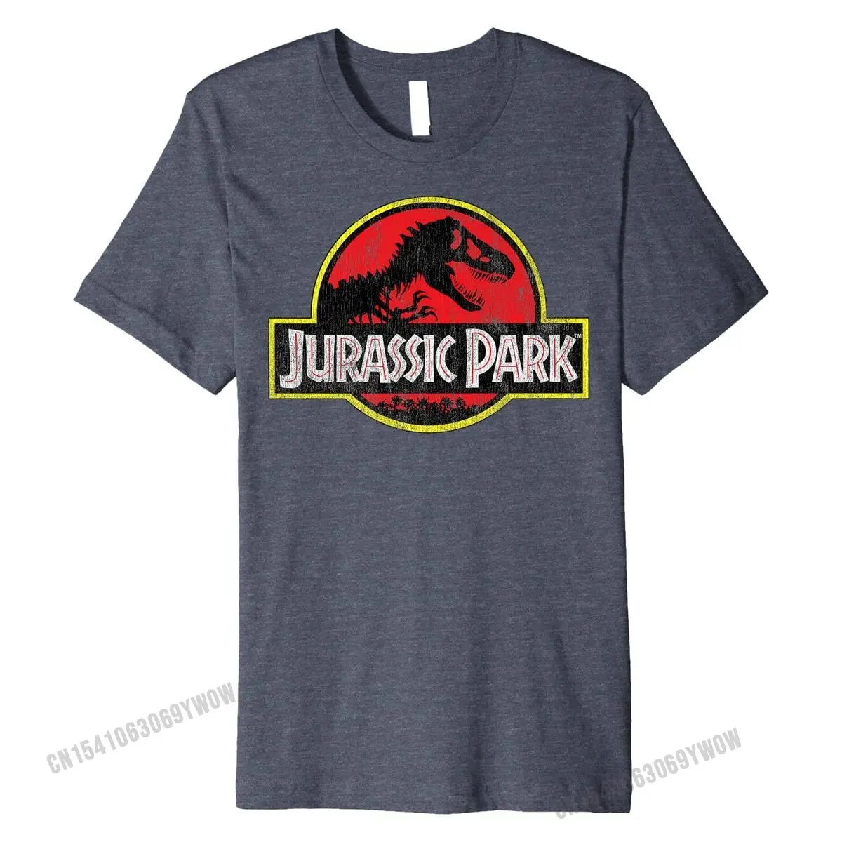 Футболка мужская хлопковая с изображением парка Юрского периода | Мужская одежда