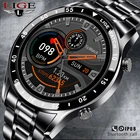 Новинка 2021, мужские Смарт-часы LIGE с Bluetooth, часы с вызовом, водонепроницаемые спортивные Смарт-часы для фитнеса Для Android, IOS, Смарт-часы для мужчин + коробка