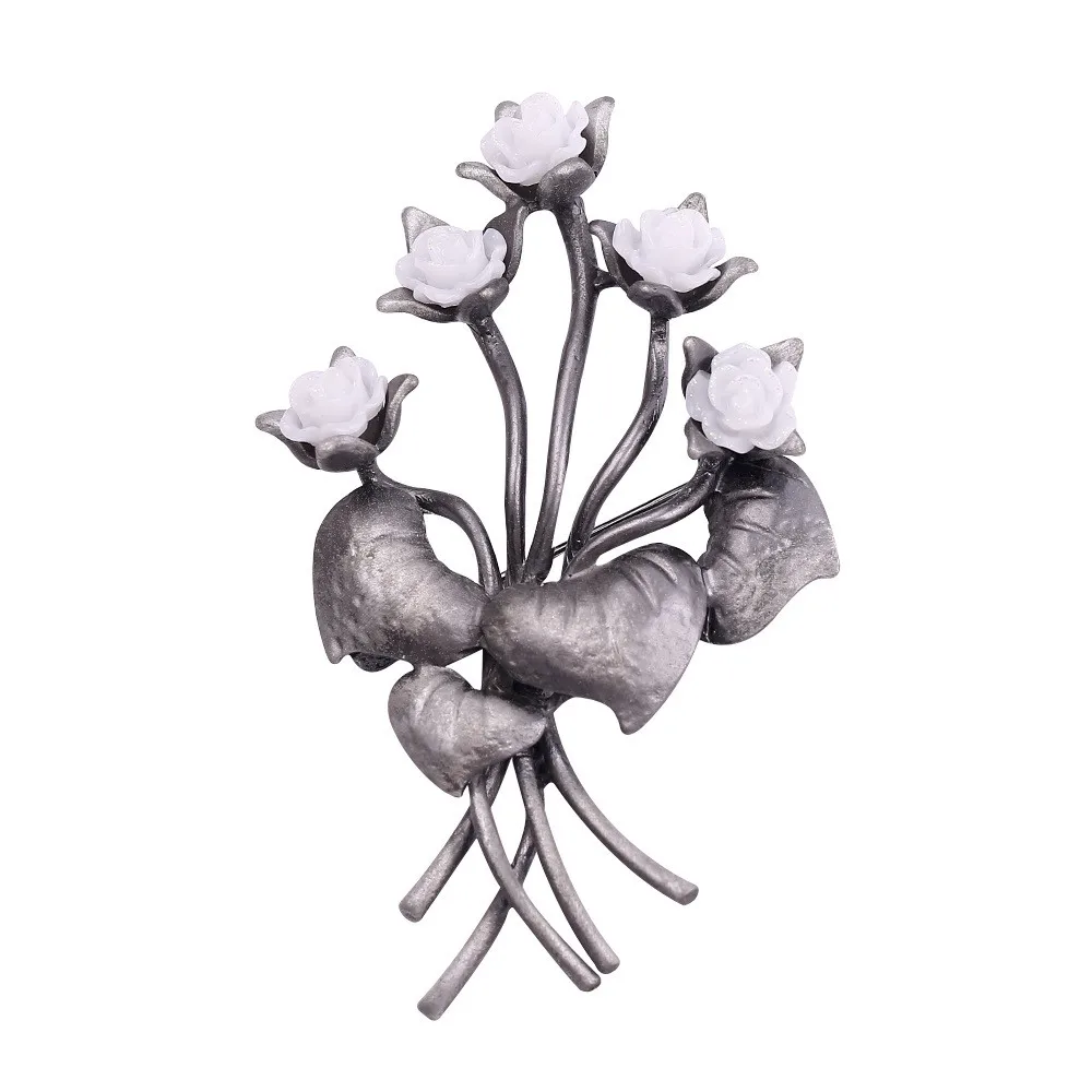 Винтажные Ретро Броши для женщин, дерево, листья, цветок, фрукты, жемчуг, брошь на булавке, Большой элегантный костюм, платье, броши для женщин, значок - Окраска металла: Style 20