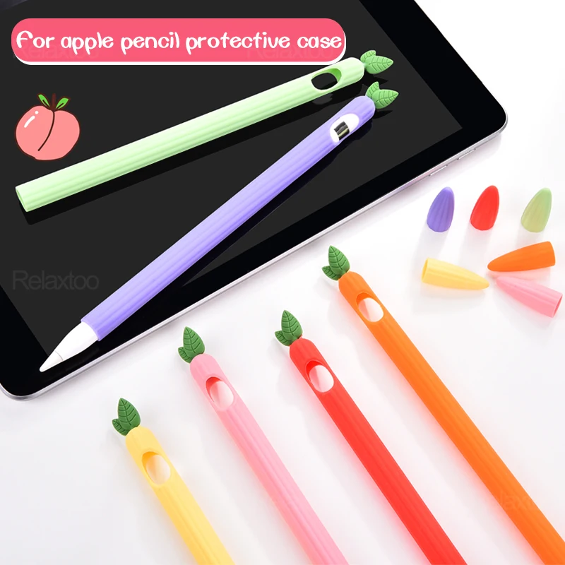 Pencil1/2 "Веселые фрукты Силиконовый Футляр чехол на для карандаша от Apple 1 2