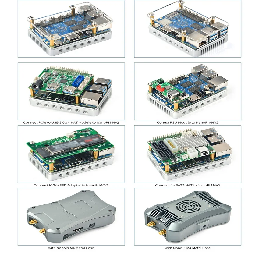 

NanoPi M4V2 4GB DDR4 Rockchip RK3399 SoC 2.4G & 5G dual-band WiFi,Support Android 8.1 Ubuntu, AI and deep learn NPI6