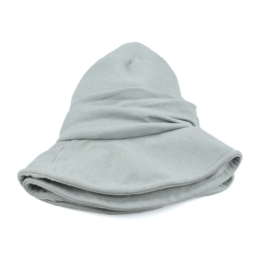 Летняя Солнцезащитная шляпа Корейская плиссированная однотонная хлопковая для